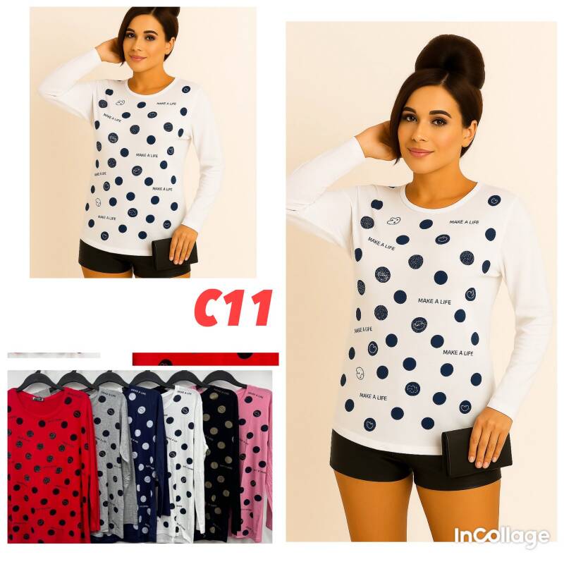 Bluzki damskie Roz XL-3XL, Mix Kolor .Paczka 10 szt